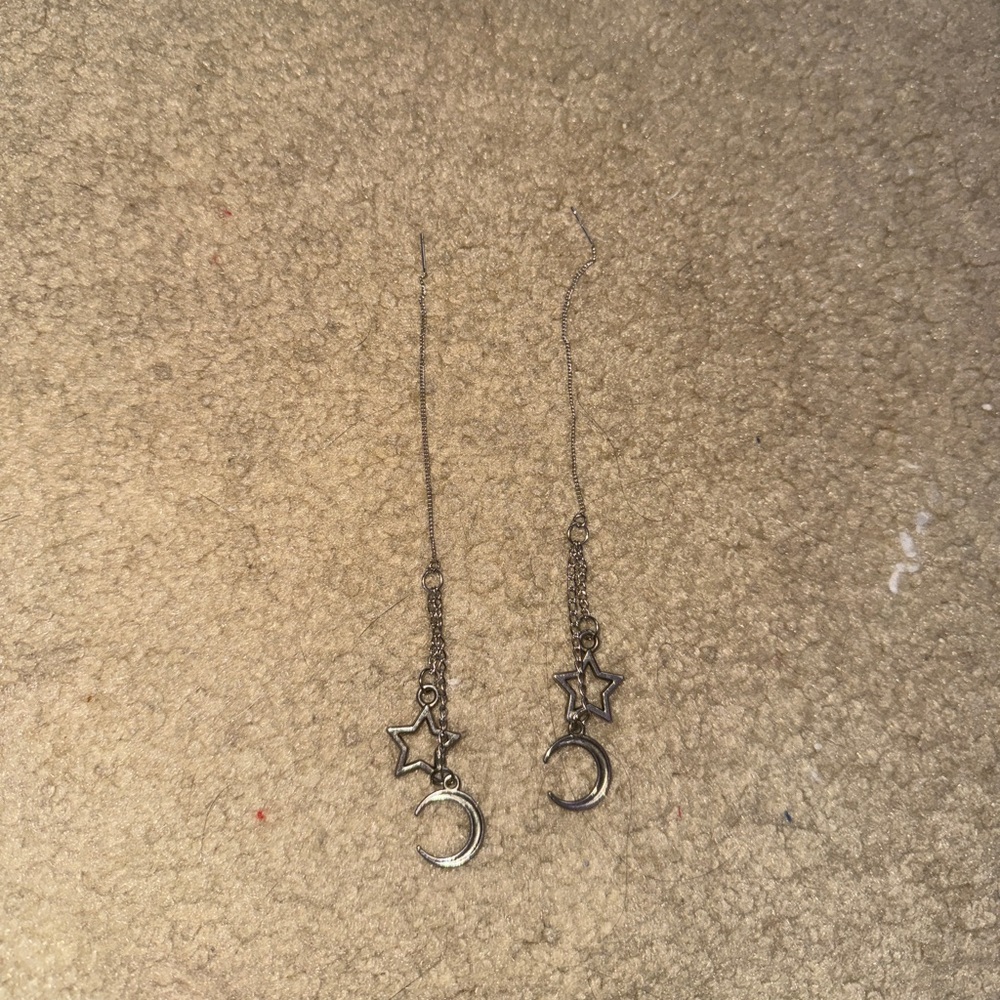 Star and moon earrings